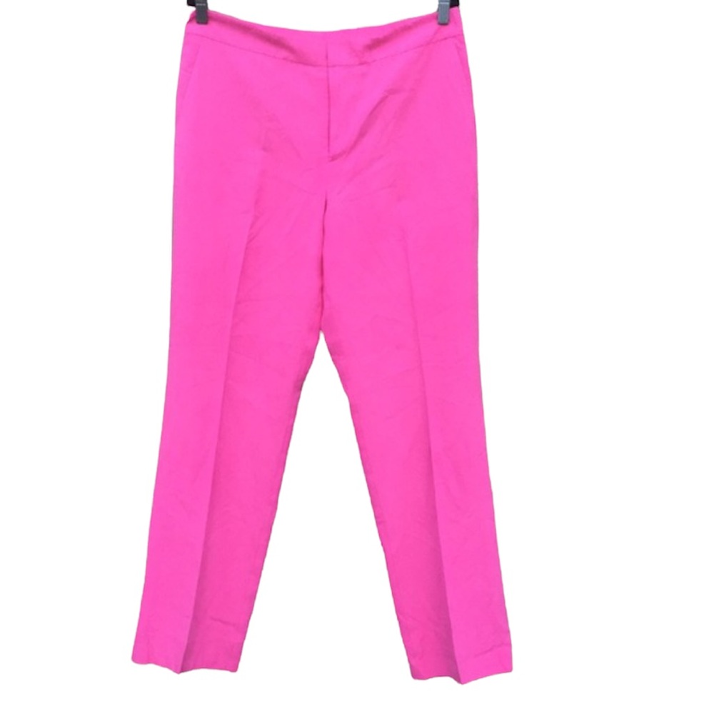 Lauren Ralph Lauren Hot Pink Straight-Leg Trousers